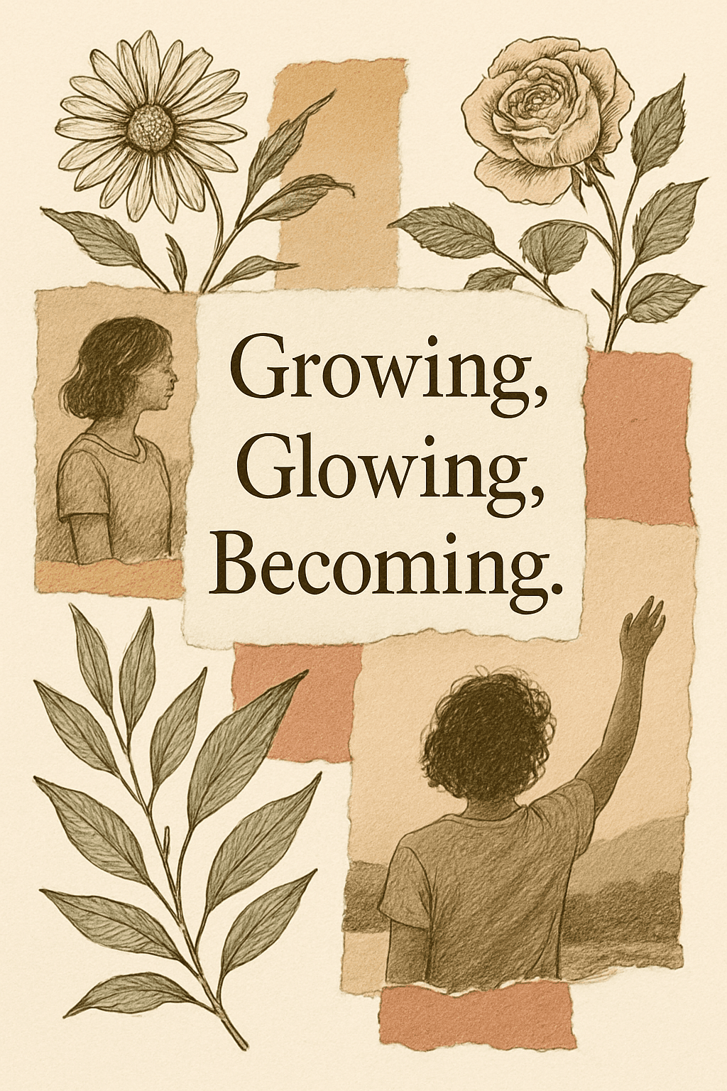 Elegant Botanical Growth & Self-Discovery Poster