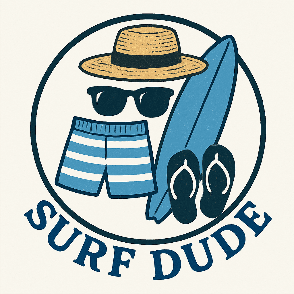 Retro Surf Dude Essentials Graphic