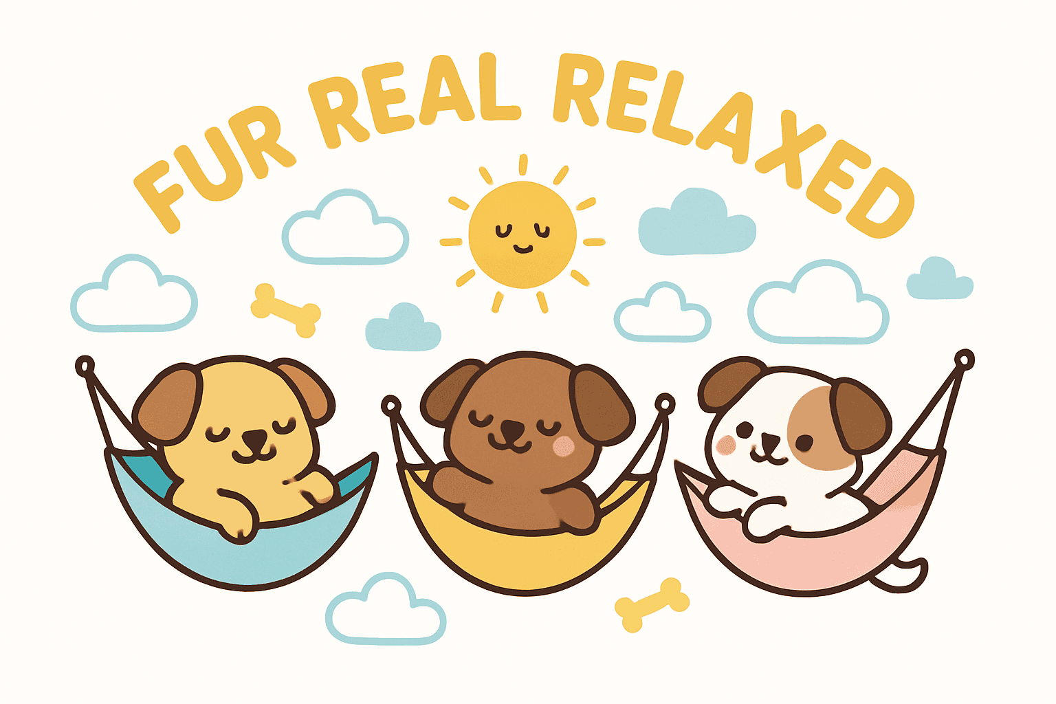 Fur Real Relaxed: Cute Puppies in Hammocks