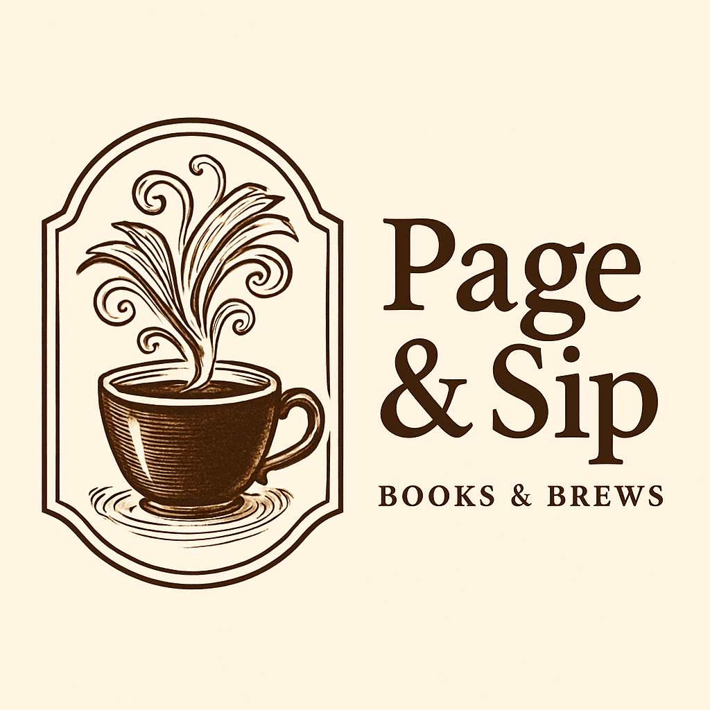 Vintage Coffee Cup Logo with Swirling Steam