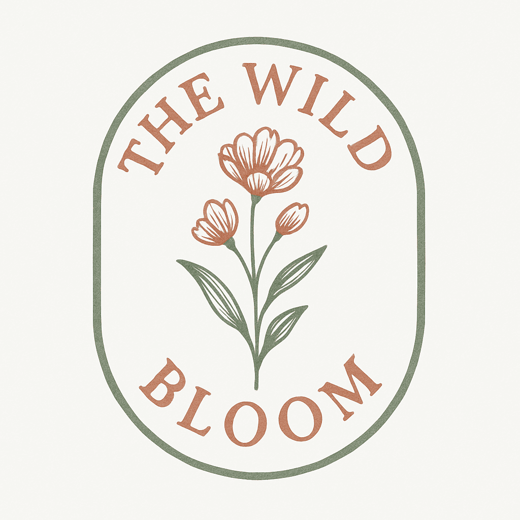 Elegant Wildflower Bloom Logo with Earthy Tones