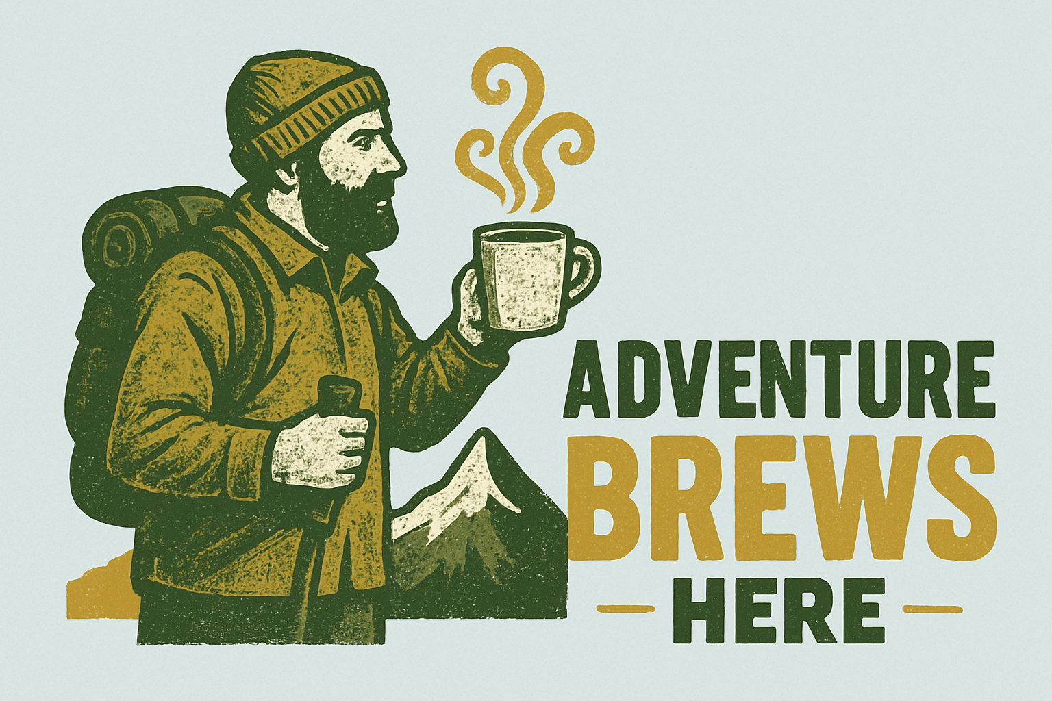 Adventure Brews Here - Hiking Coffee Lover Mug