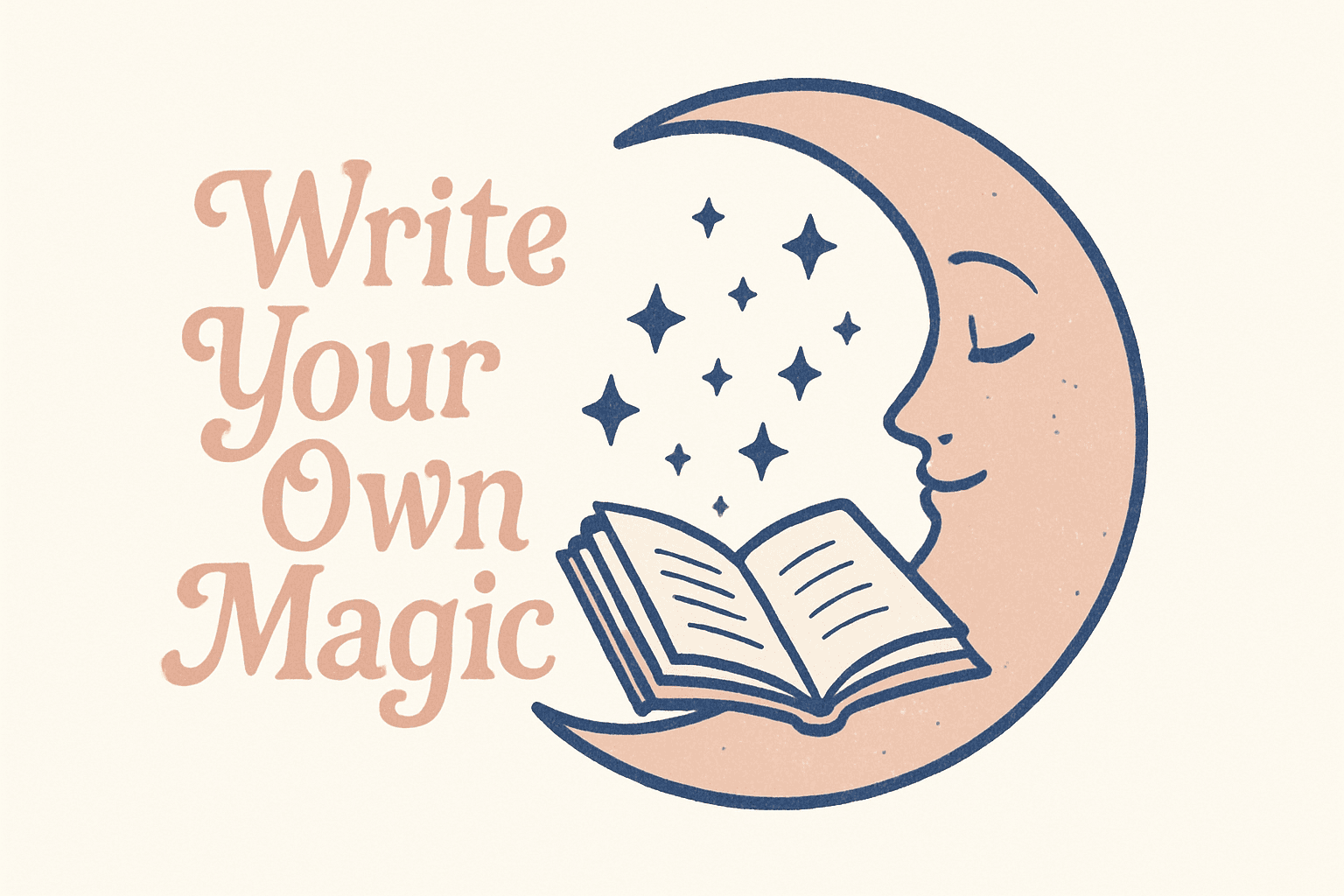 Write Your Own Magic Moon & Book Design