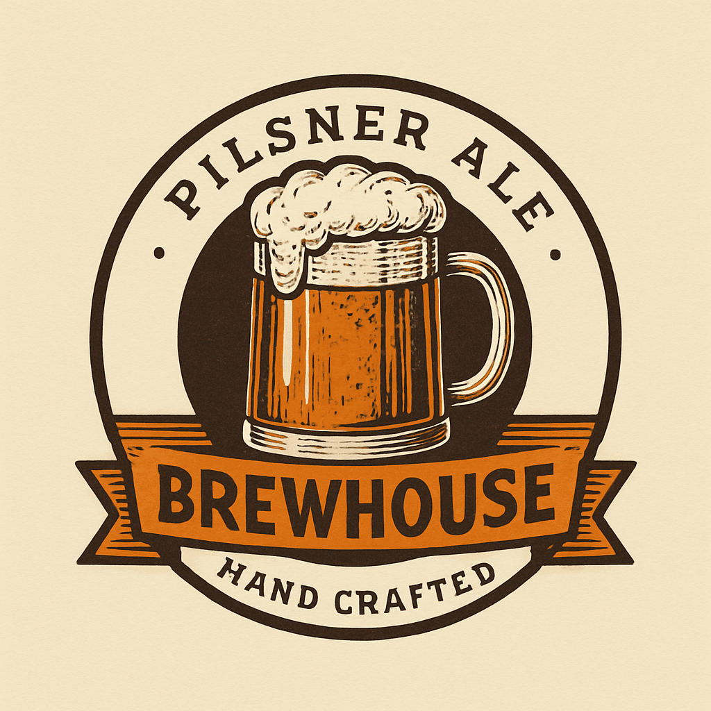 Vintage Pilsner Ale Brewhouse Logo