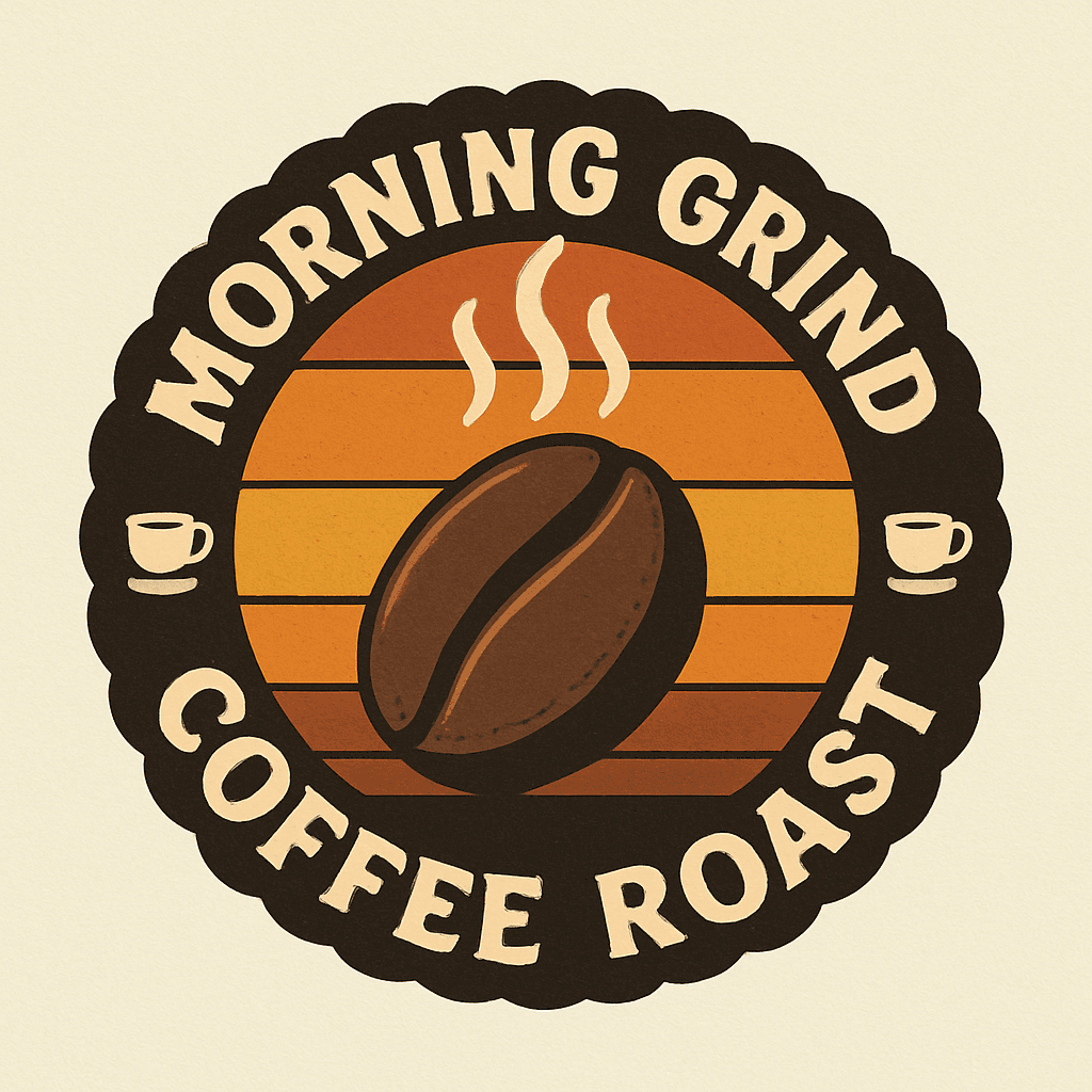 Retro Morning Grind Coffee Roast Badge