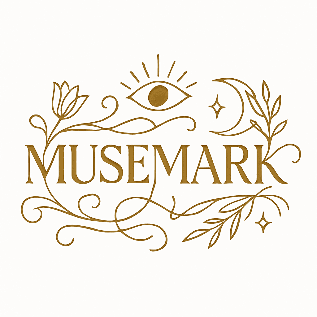 Elegant Mystical Logo with Eye and Moon Motifs
