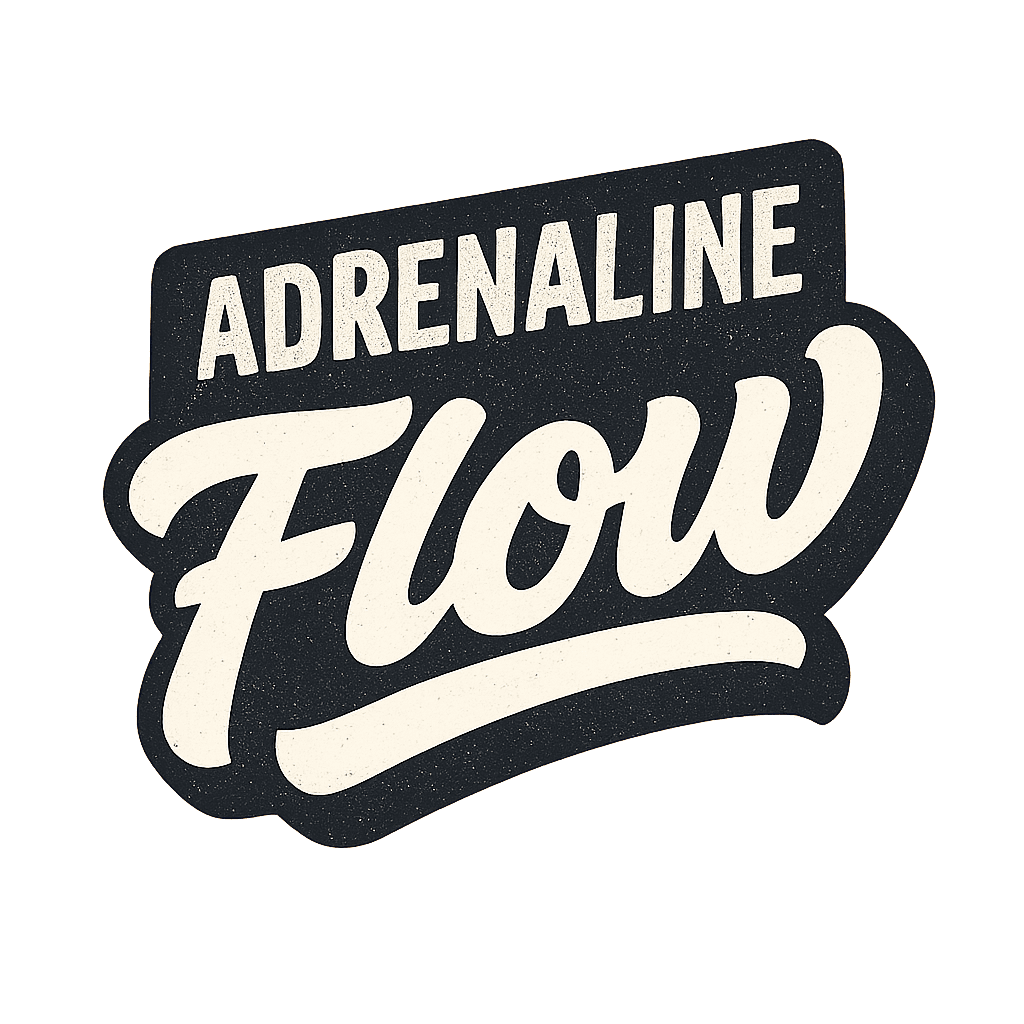 Bold Retro Adrenaline Flow Logo