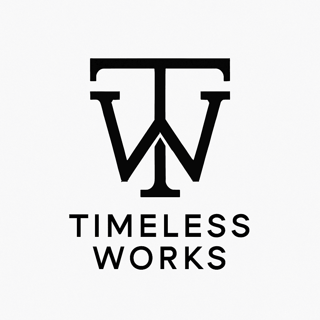 Elegant Monogram TW Logo for Timeless Brands