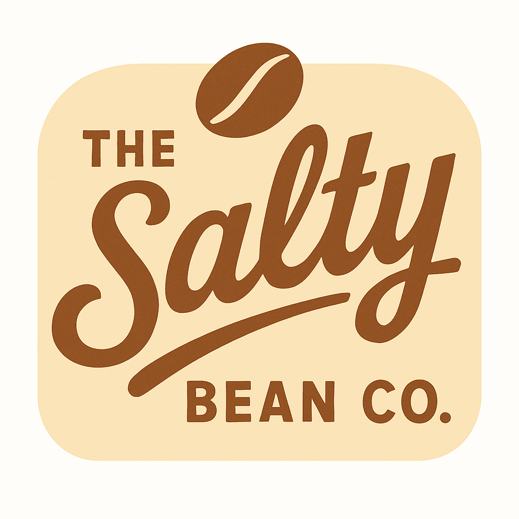 The Salty Bean Co. Retro Coffee Logo