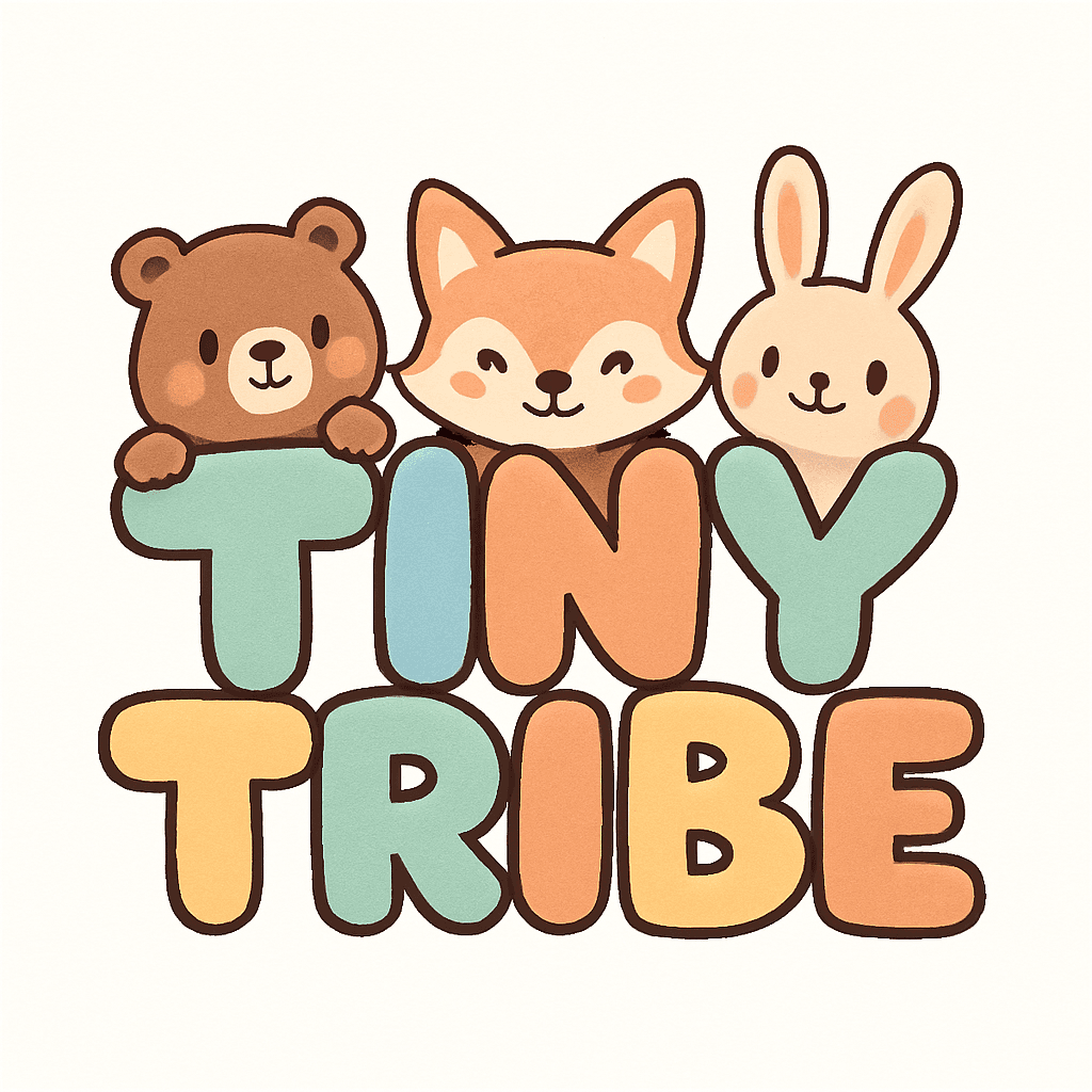 Cute Animal Friends Tiny Tribe Logo