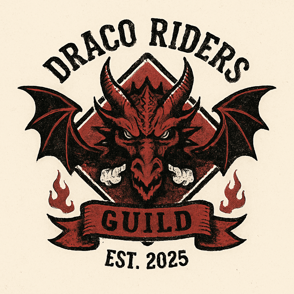 Draco Riders Guild Vintage Dragon Emblem