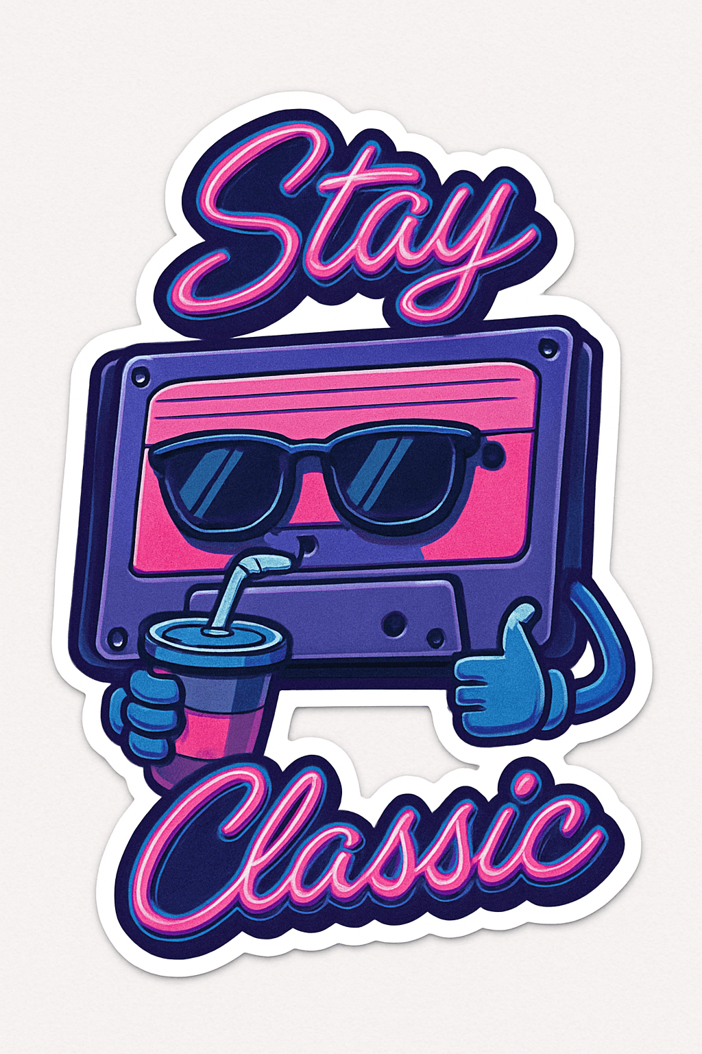 Retro Cassette Tape with Cool Vibes