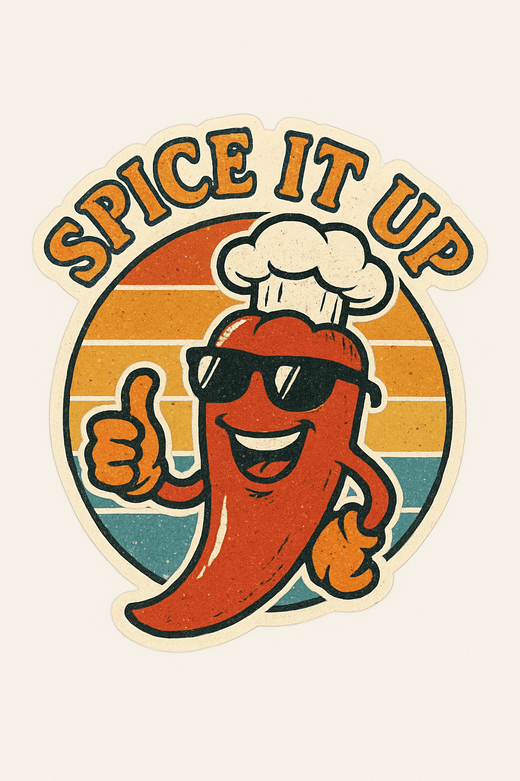 Cool Chef Chili Pepper 'Spice It Up' Sticker