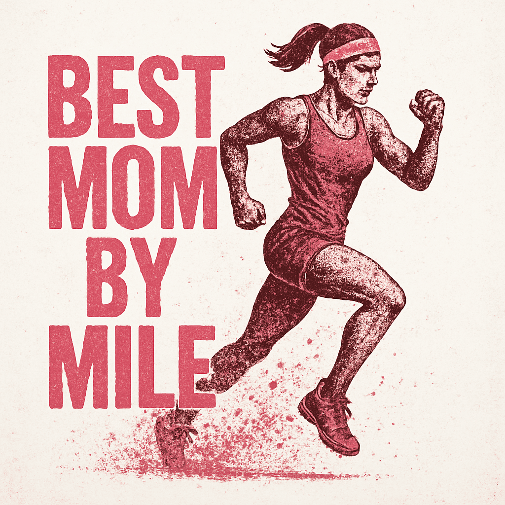 Best Mom By Mile - Running Mom Tribute