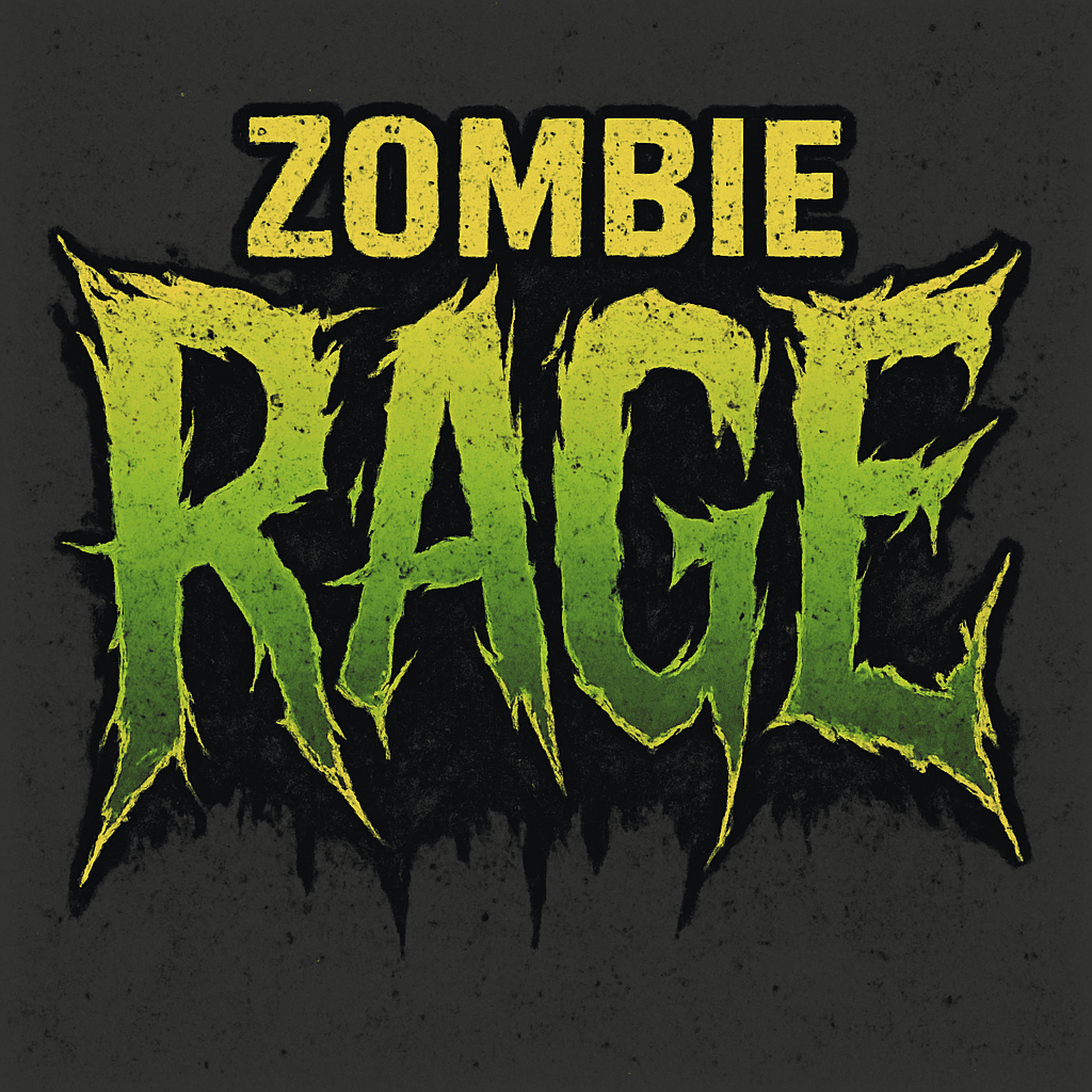 Grungy Zombie Rage Horror Logo