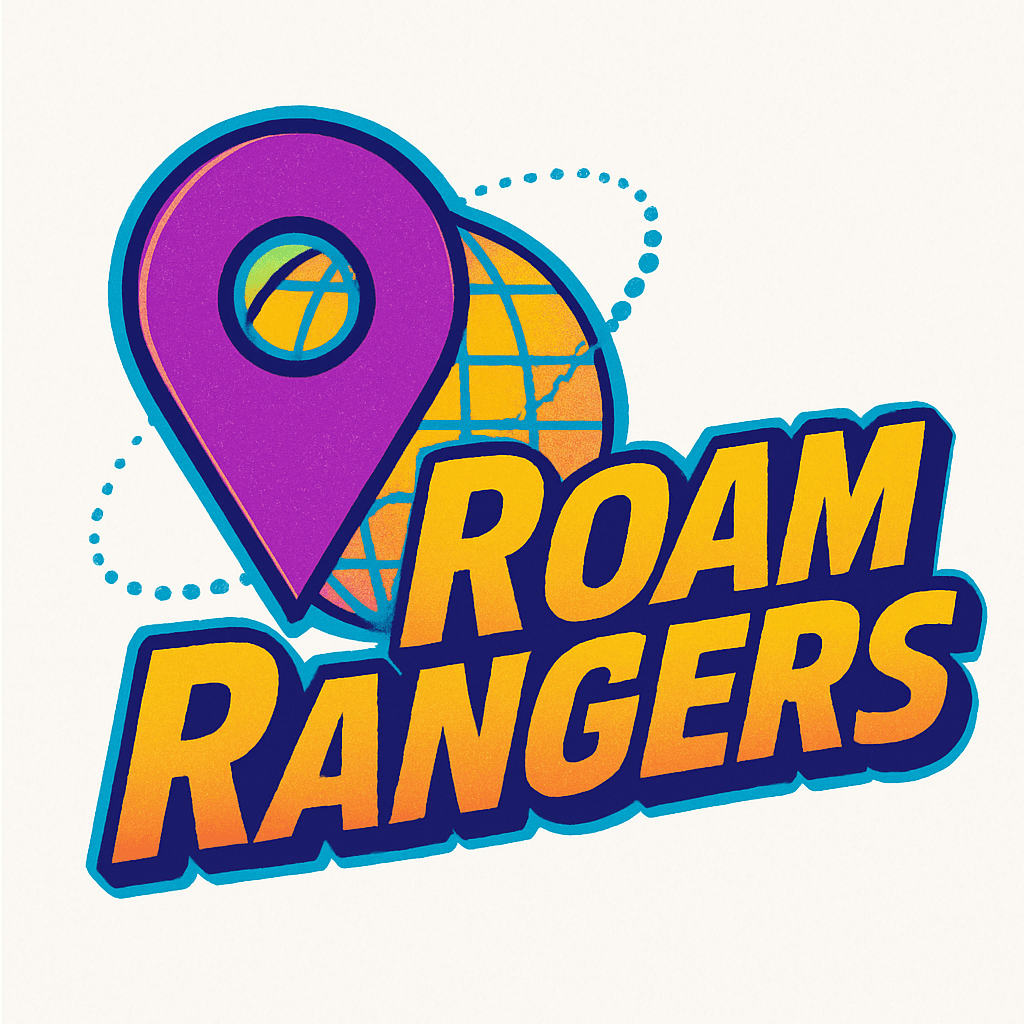 Vibrant Roam Rangers Travel Adventure Logo