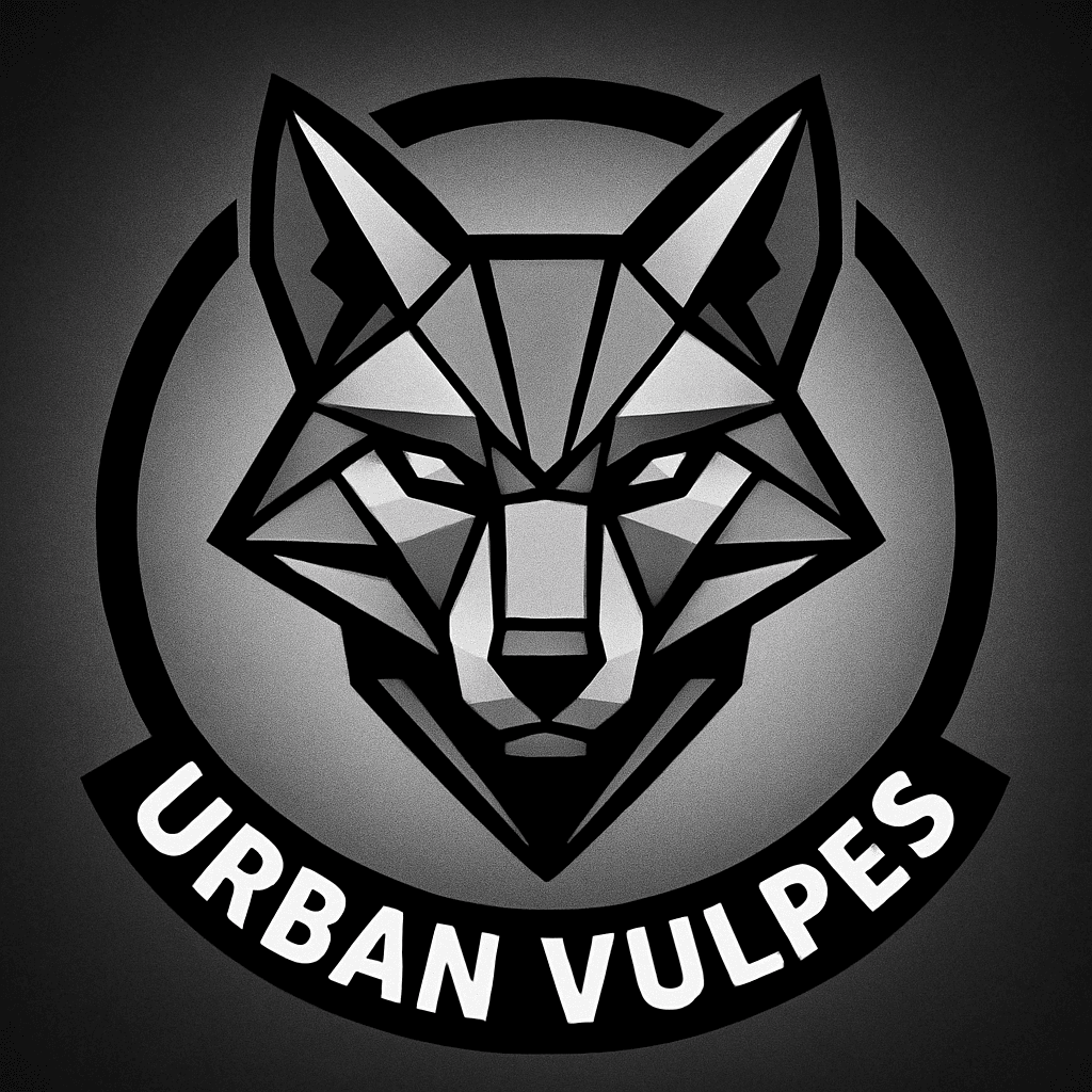 Geometric Fox Head Emblem with Urban Vibes