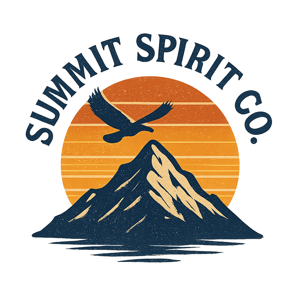 Summit Spirit Co. Vintage Mountain Logo