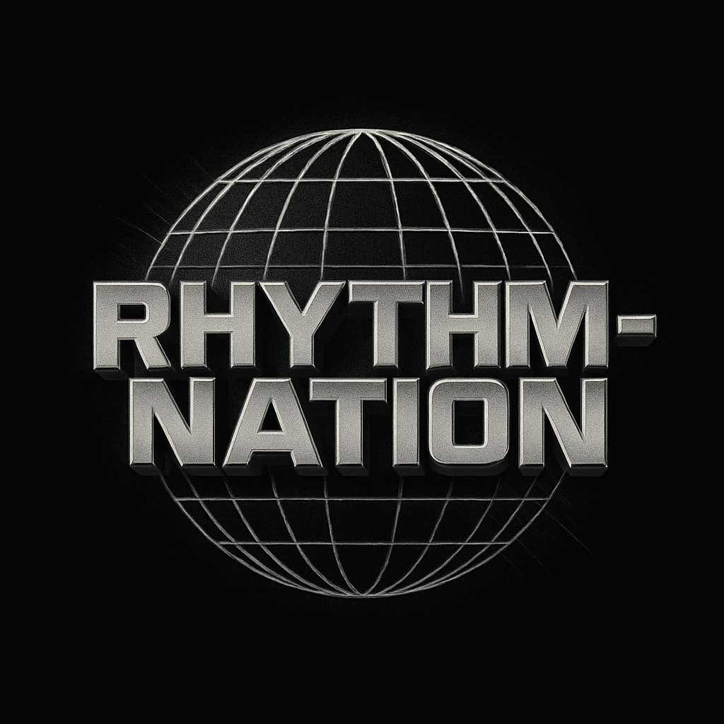 3D Retro Globe Logo with Bold Typography