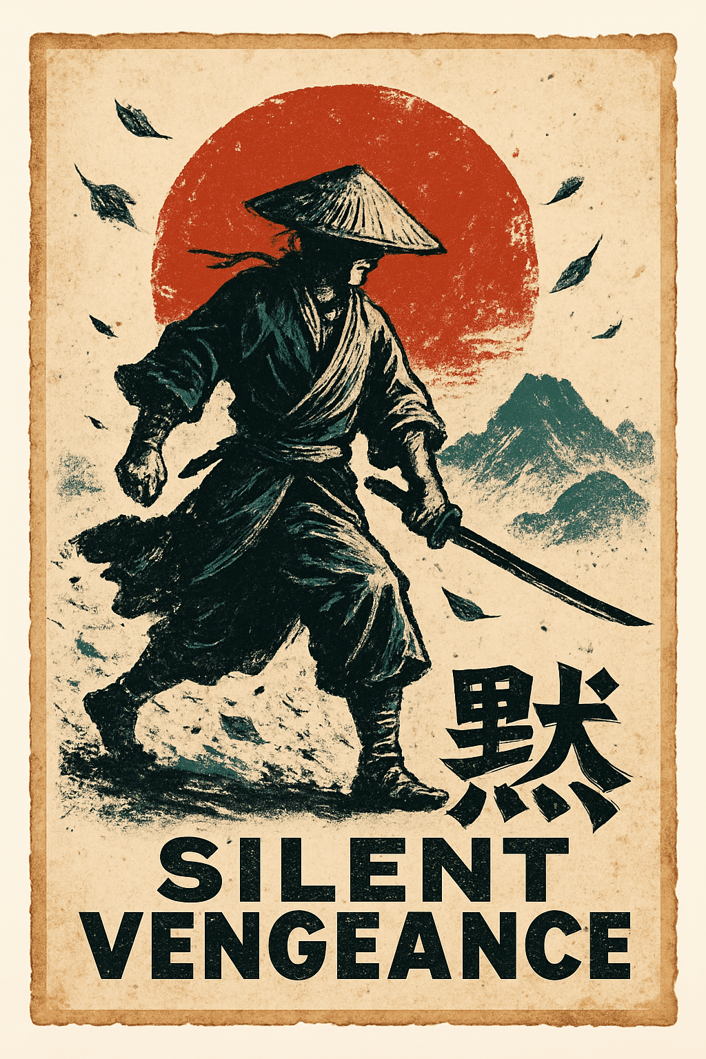 Silent Vengeance: Samurai Warrior Poster