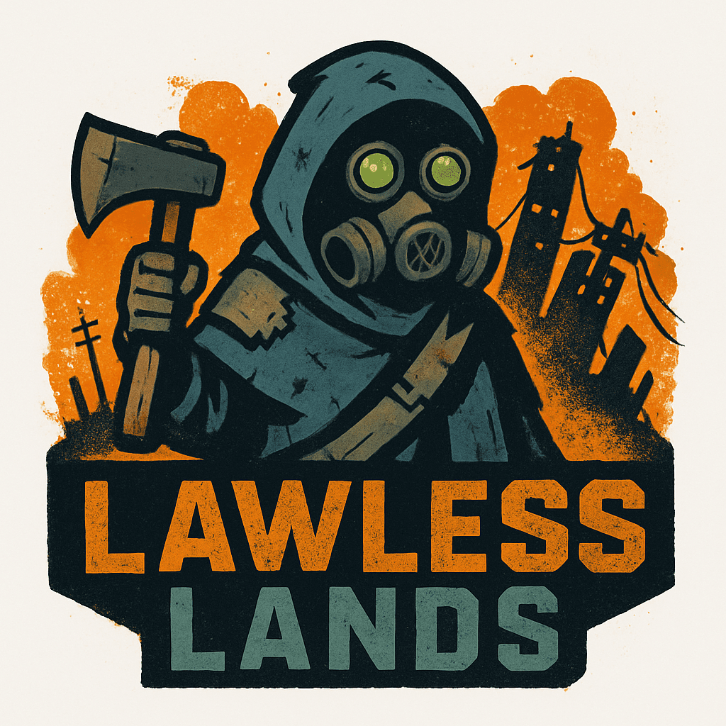 Post-Apocalyptic Survivor Logo with Gas Mask