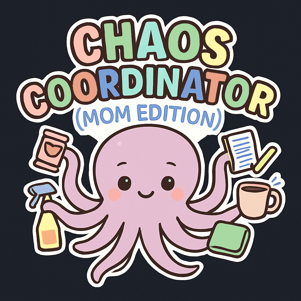 Cute Chaos Coordinator Octopus Mom Sticker