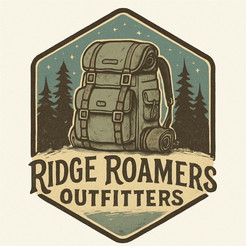 Vintage Outdoor Backpack Logo for Ridge Roamers