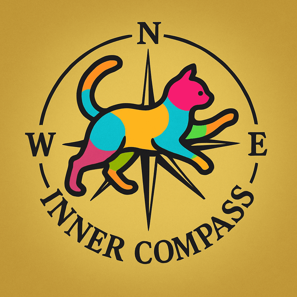 Colorful Cat Inner Compass Logo