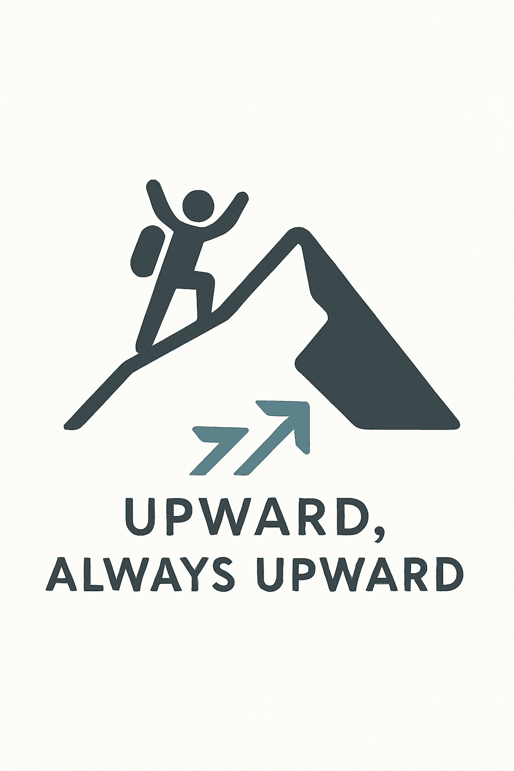 Motivational Mountain Climber Design
