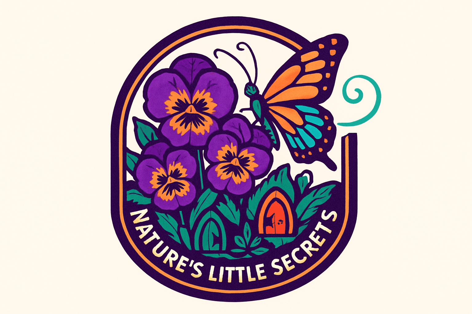 Nature's Little Secrets: Butterfly & Hidden Door