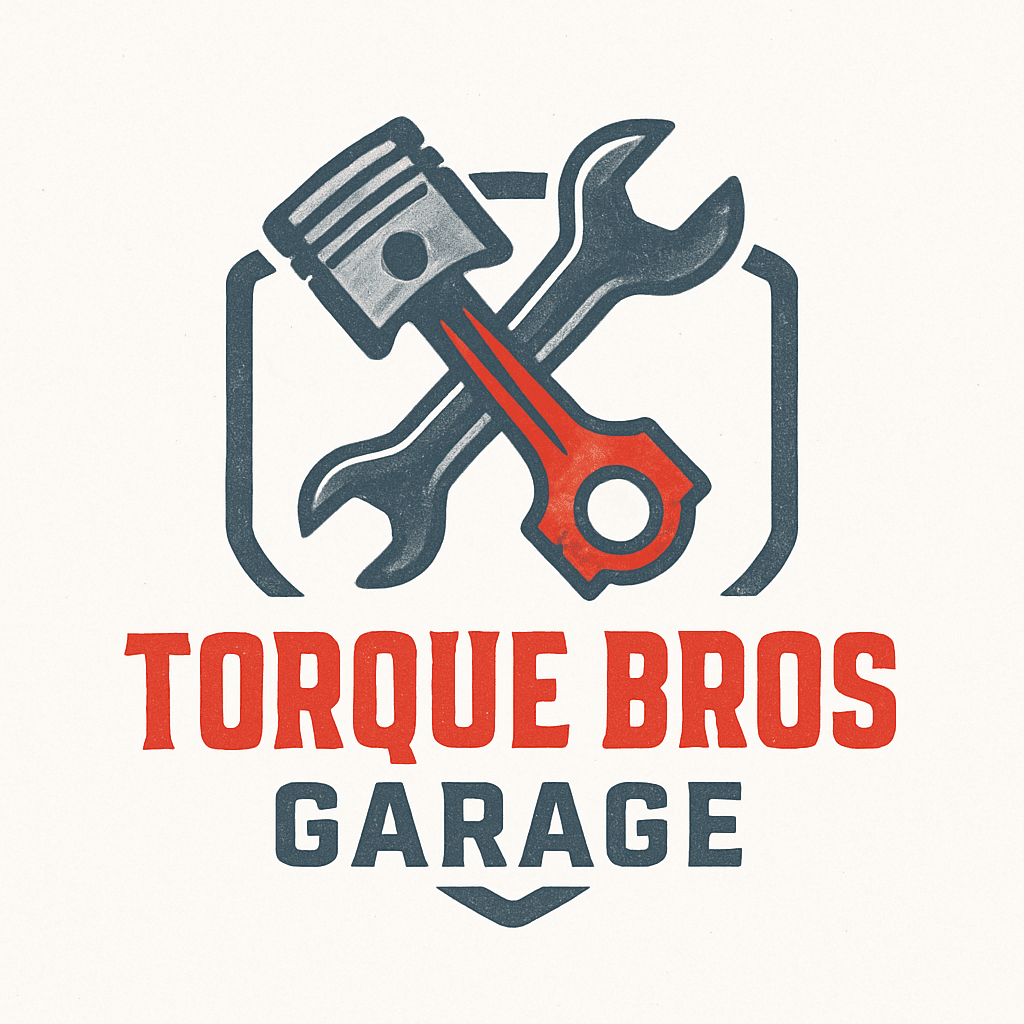 Torque Bros Garage: Retro Auto Repair Logo