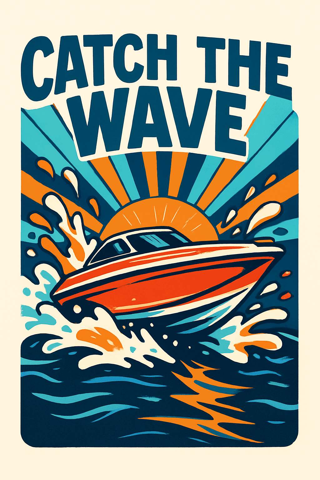 Catch the Wave: Vibrant Speedboat Adventure