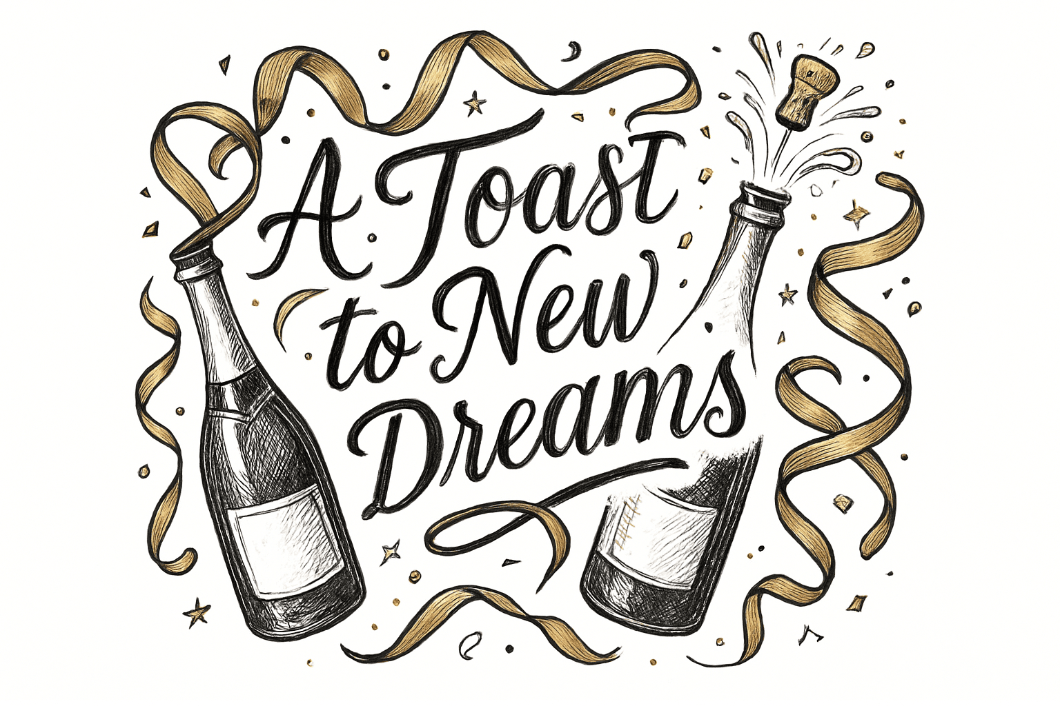 A Toast to New Dreams Champagne Celebration