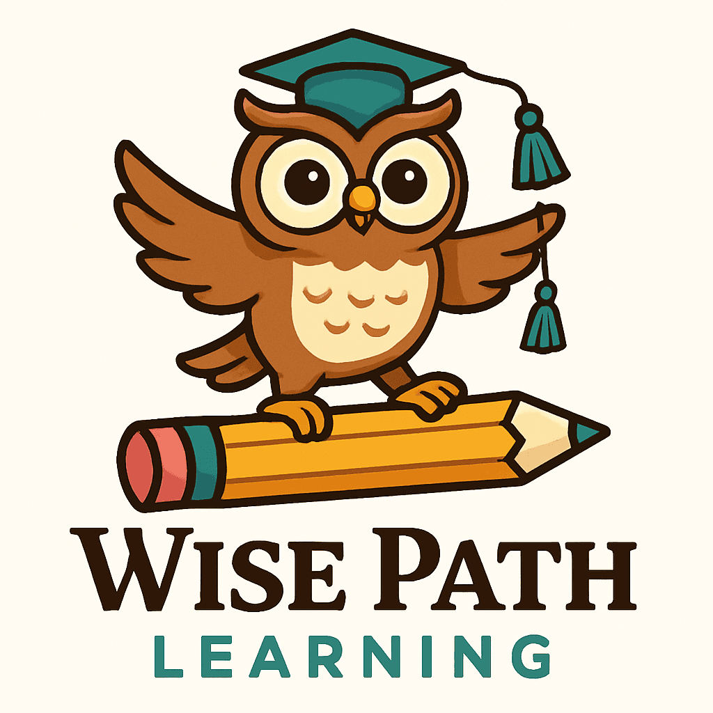 Wise Owl Graduation Logo with Pencil