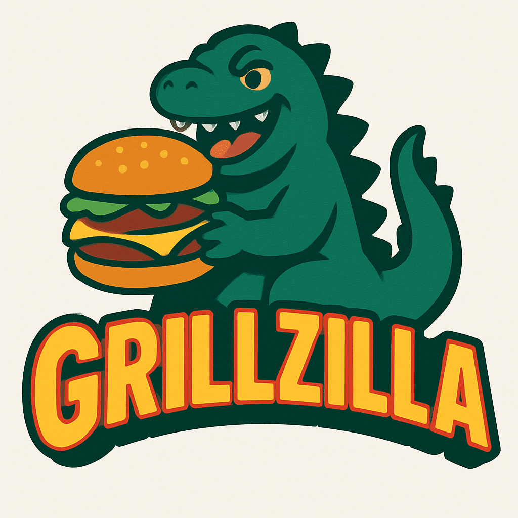 Grillzilla Burger Monster Logo