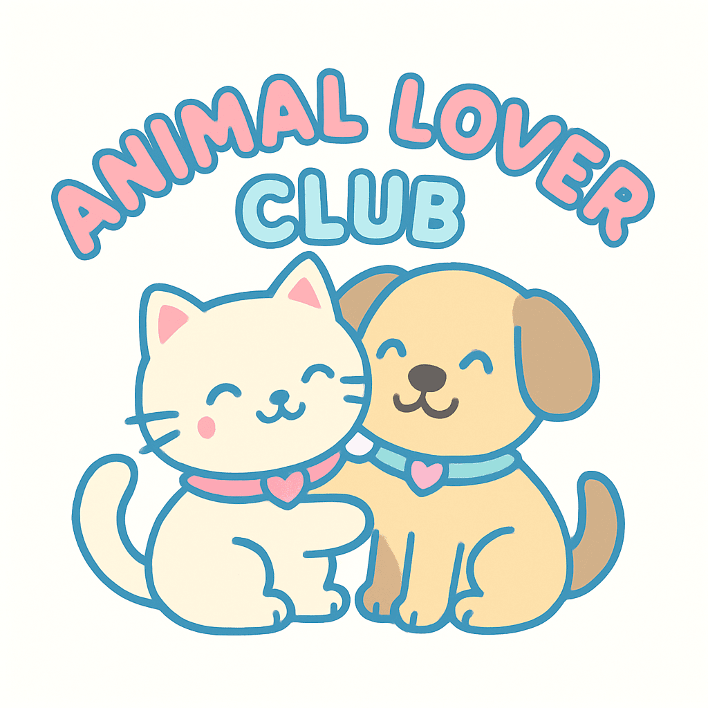 Cute Animal Lover Club Cat & Dog Design