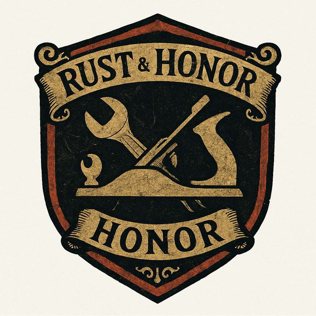 Rust & Honor Vintage Tools Emblem