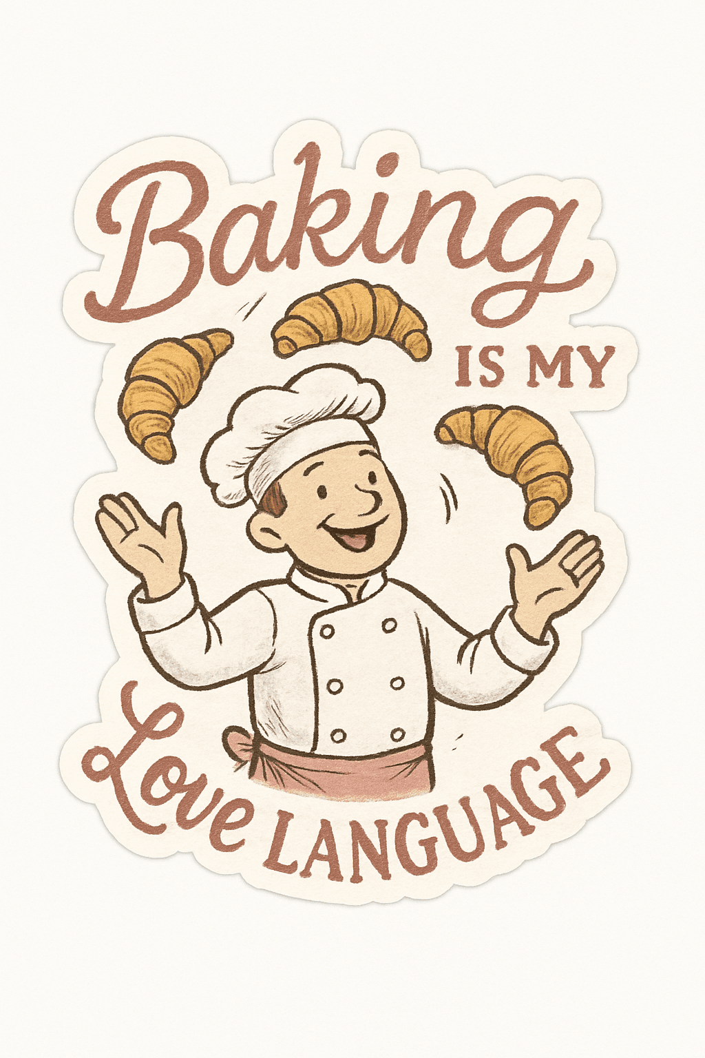 Baking Is My Love Language Sticker