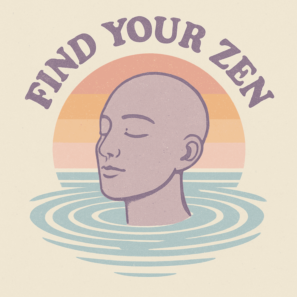 Find Your Zen Calm Meditation Design