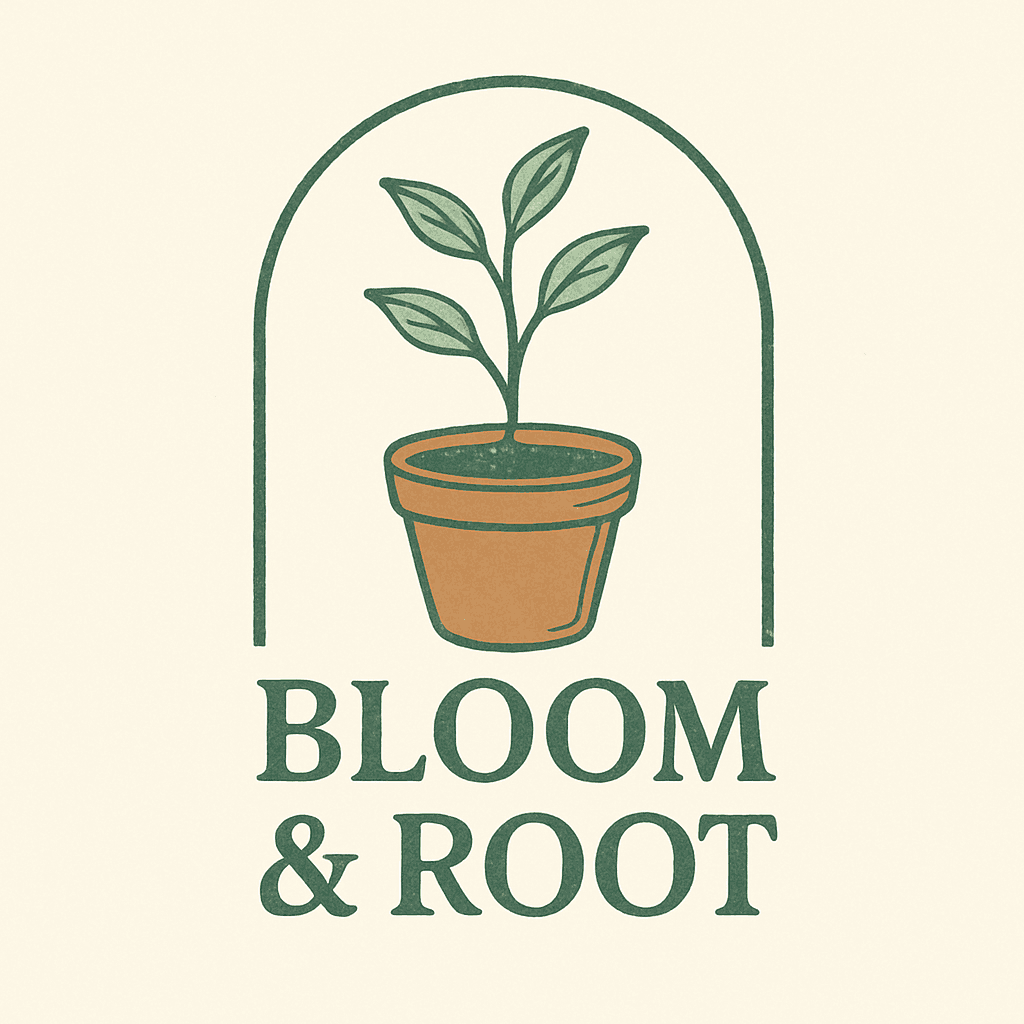 Bloom & Root Plant Care Logo Design