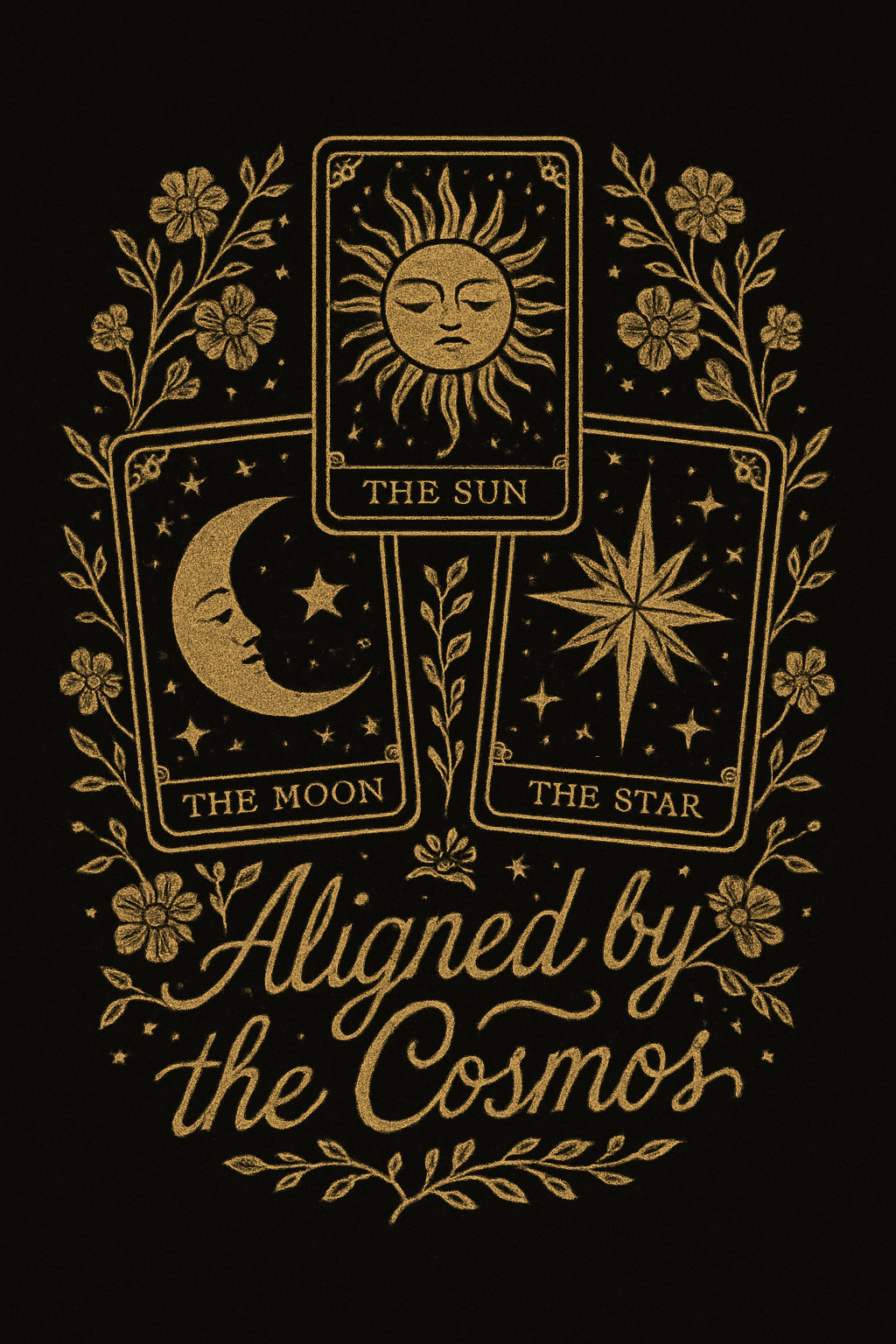 Cosmic Tarot Cards: Sun, Moon & Star Design