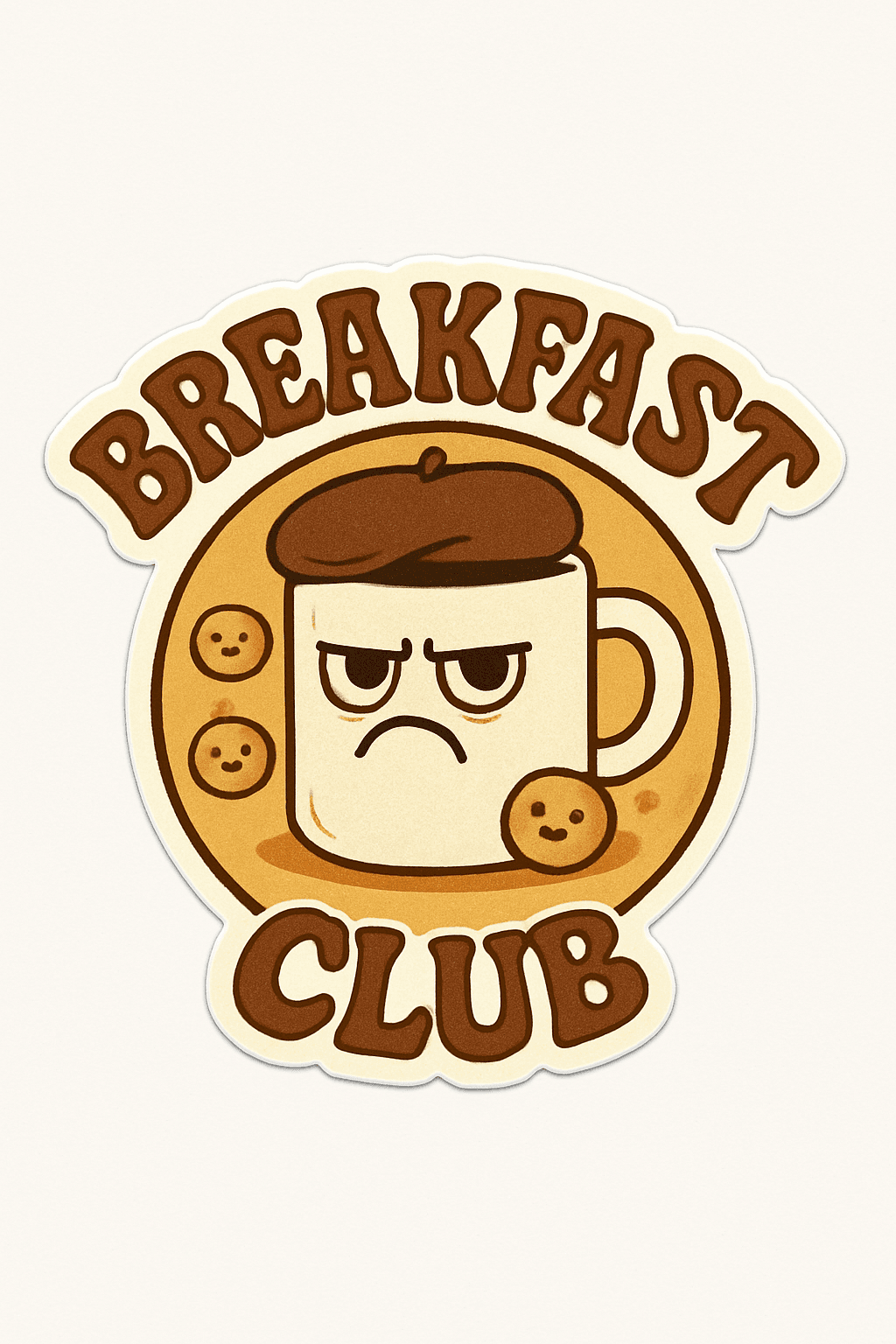 Grumpy Coffee Mug Breakfast Club Sticker
