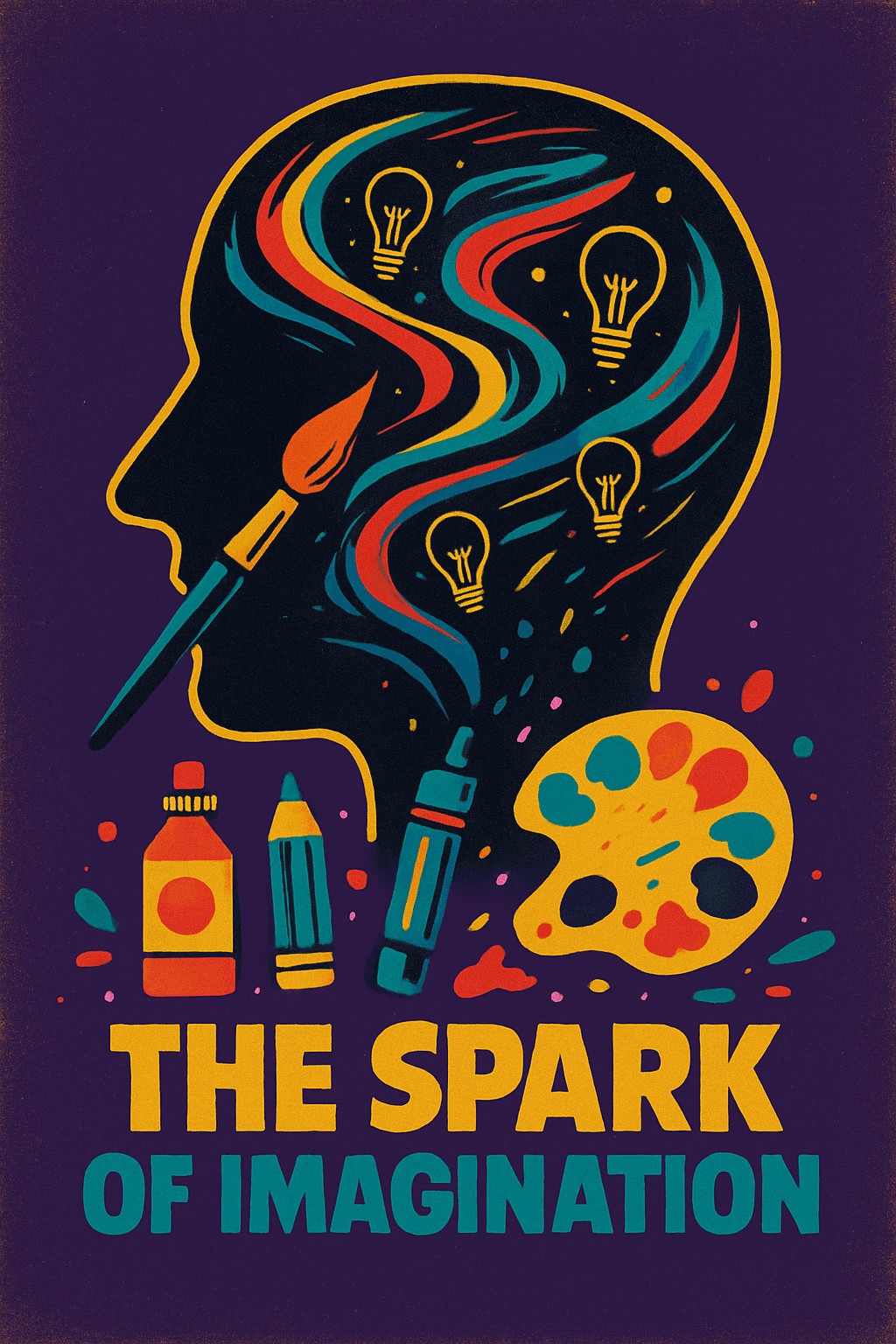 The Spark of Imagination Creative Poster