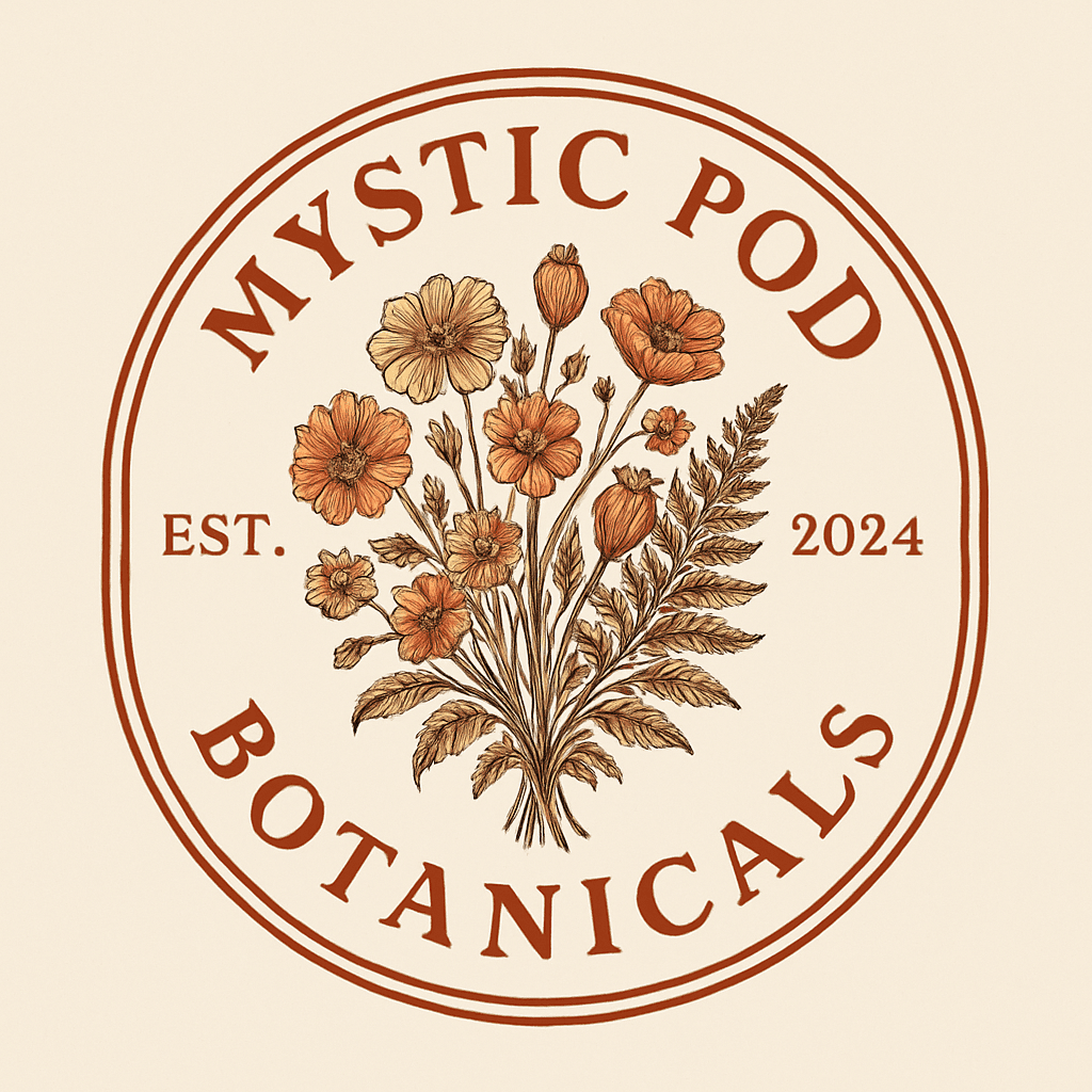 Elegant Vintage Botanical Floral Emblem