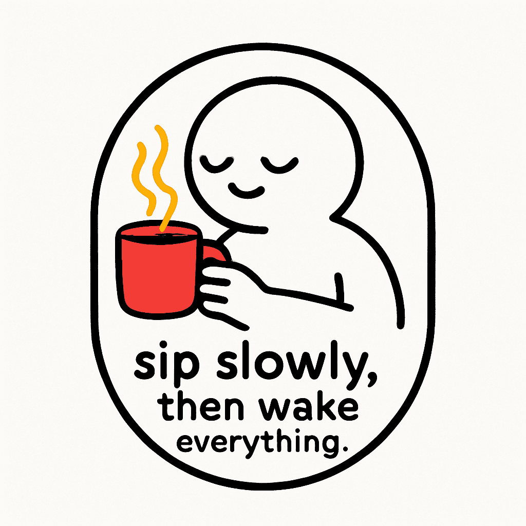 Sip Slowly Then Wake Everything Coffee Mug Design