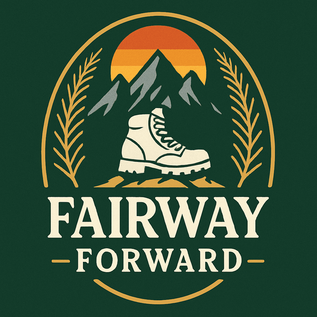 Vintage Hiking Boot with Mountain Sunset Logo