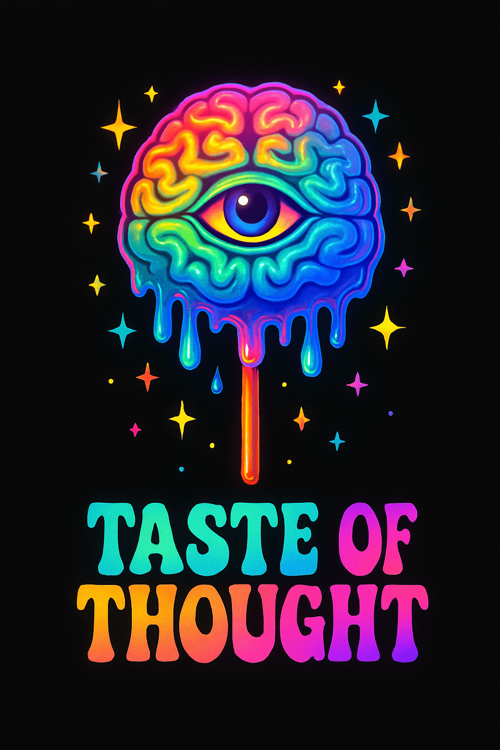 Psychedelic Brain Eye Lollipop - Taste of Thought