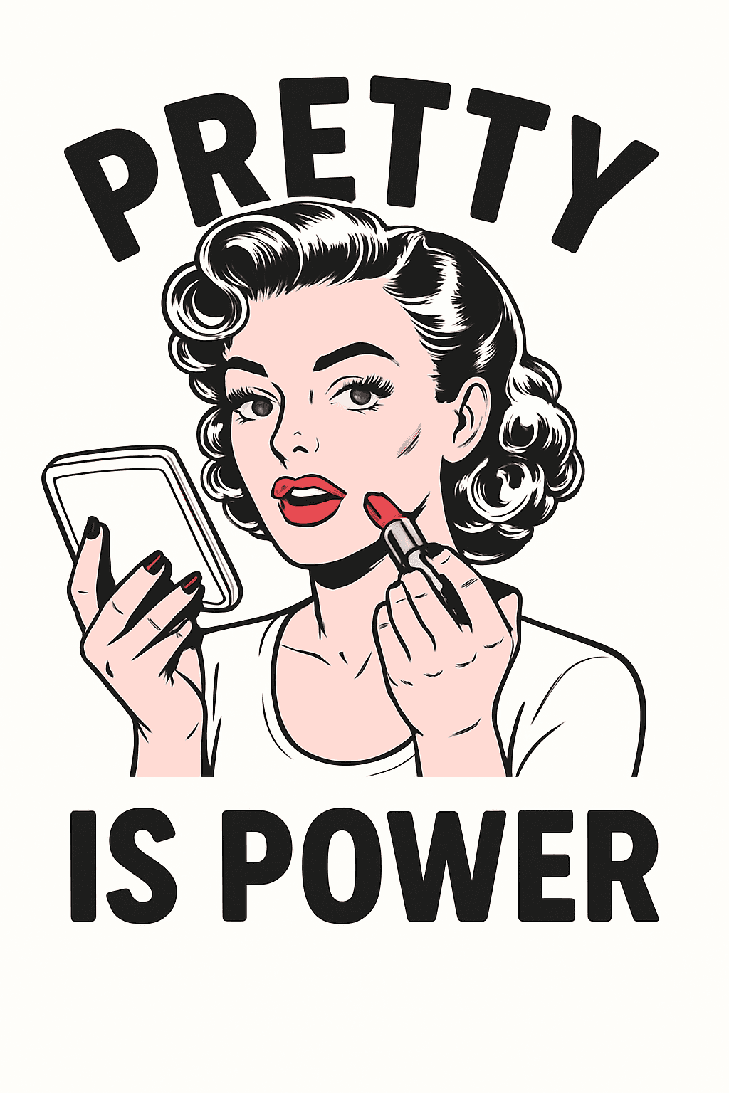 Vintage Glamour: Pretty Is Power Poster